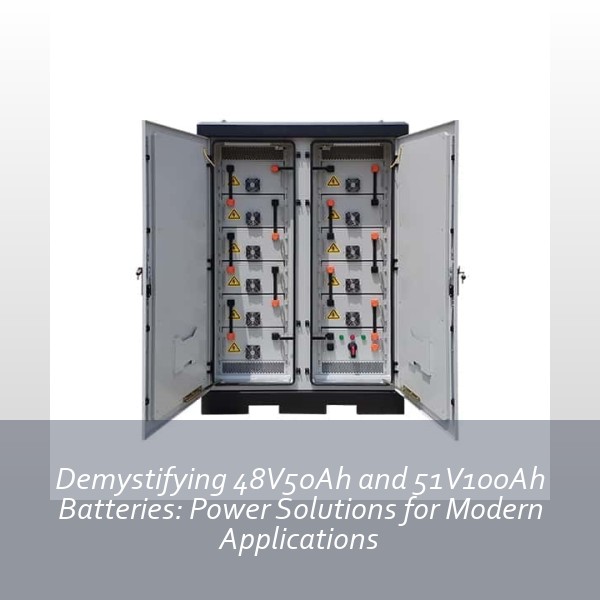 Demystifying 48V50Ah and 51V100Ah Batteries: Power Solutions for Modern Applications